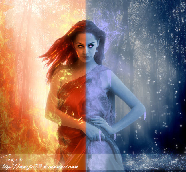 Fire and Ice by maxiecute12 on DeviantArt