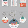 12 Retro Labels / Price Tags