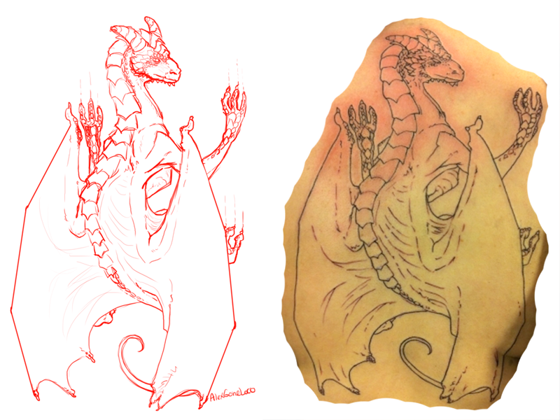Dragon Tattoo Design by TheSleepyMonster on DeviantArt