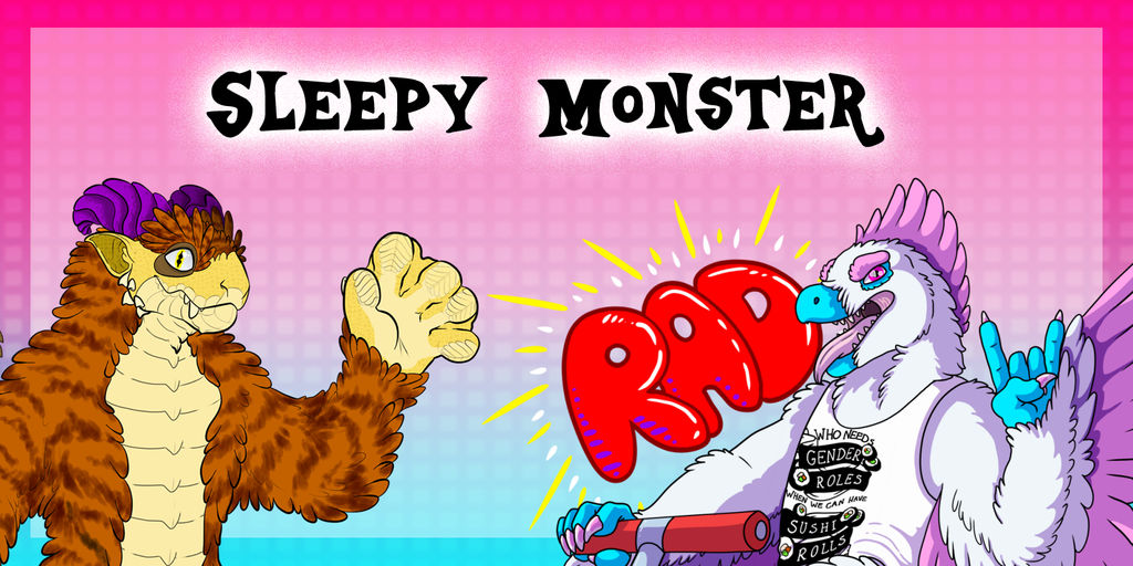 Sleepy Monster Banner by TheSleepyMonster on DeviantArt