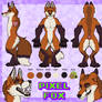 Pixel Fox Reference Sheet