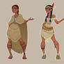 Native American Characters Two Versions