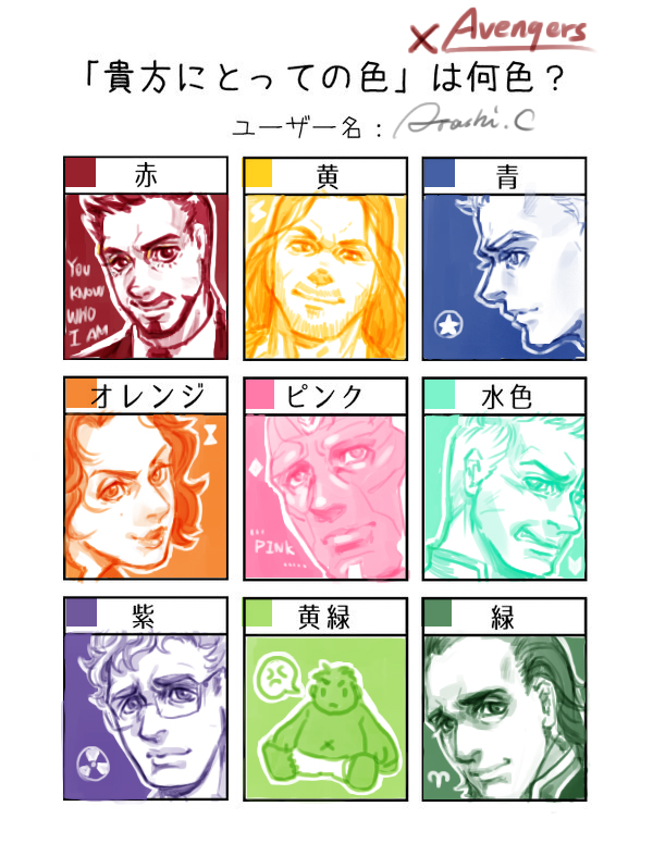 My version of color pattern X Avengers