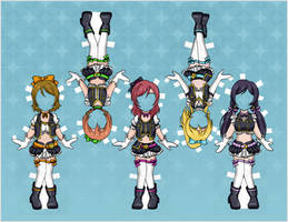 Love Live! Paper Dolls - No Brand Girls 2