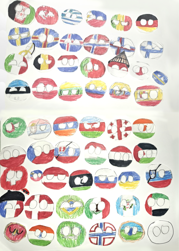 Paper Countryballs by Super76r1 on DeviantArt