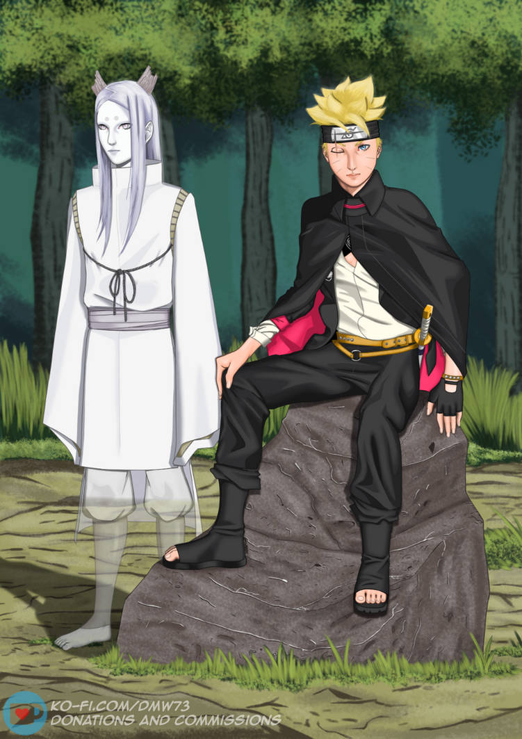 Momoshiki and boruto