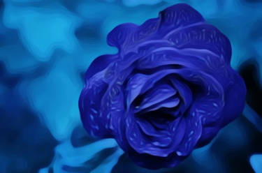 My Painting Of A Beautiful Blue Flower