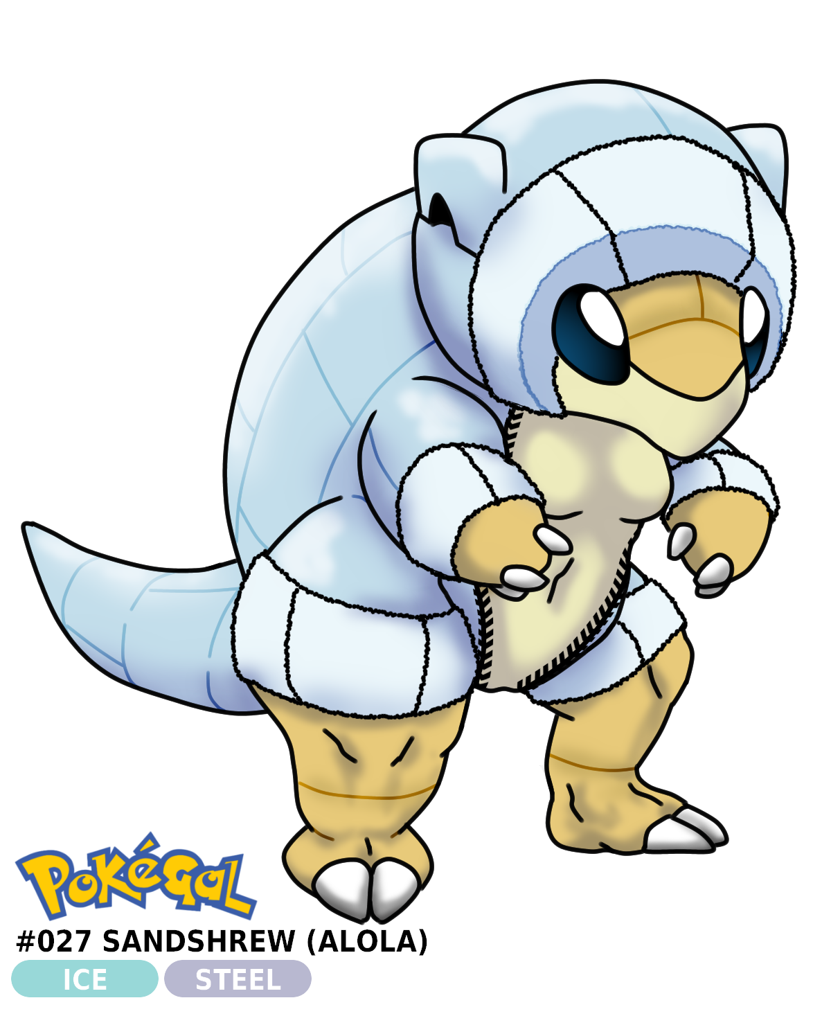 027 Alolan Sandshrew by bunny75 on DeviantArt