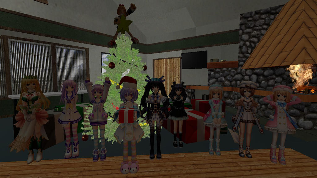 Gmod image: Neptunia Christmas pic