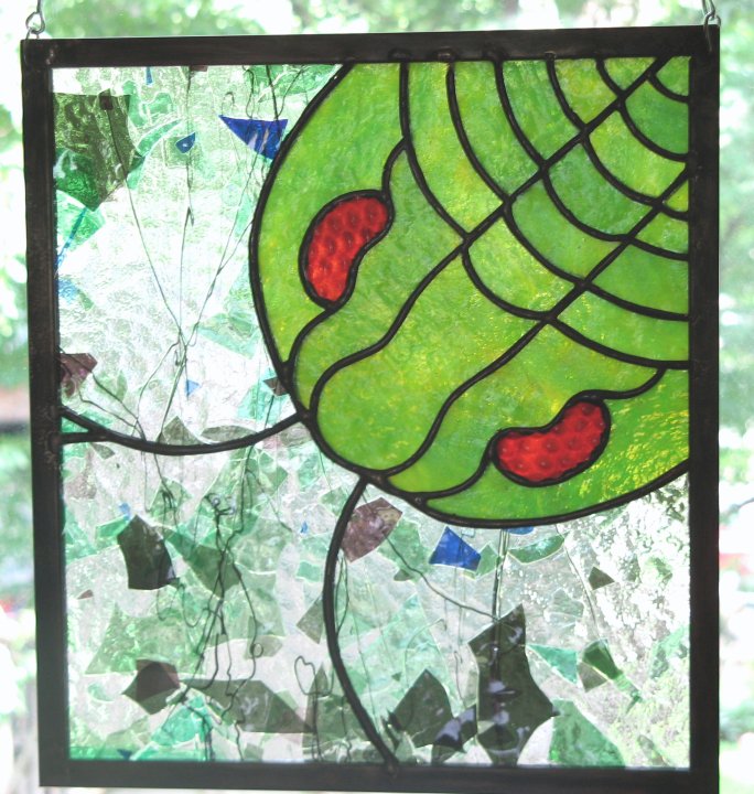 Trilobite Stained Glass Panel