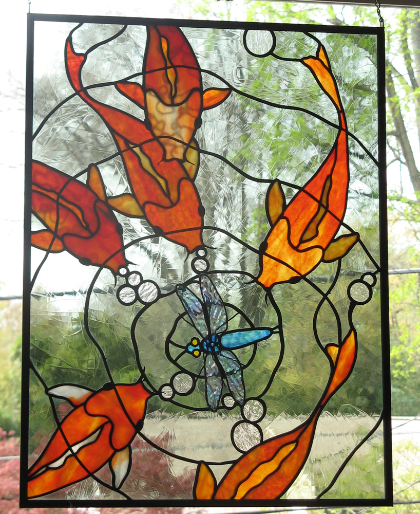Koi Stained Glass Panel 2 By Trilobiteglassworks On Deviantart Koi Stained Glass Panel 2 By Trilobiteglassworks On Deviantart