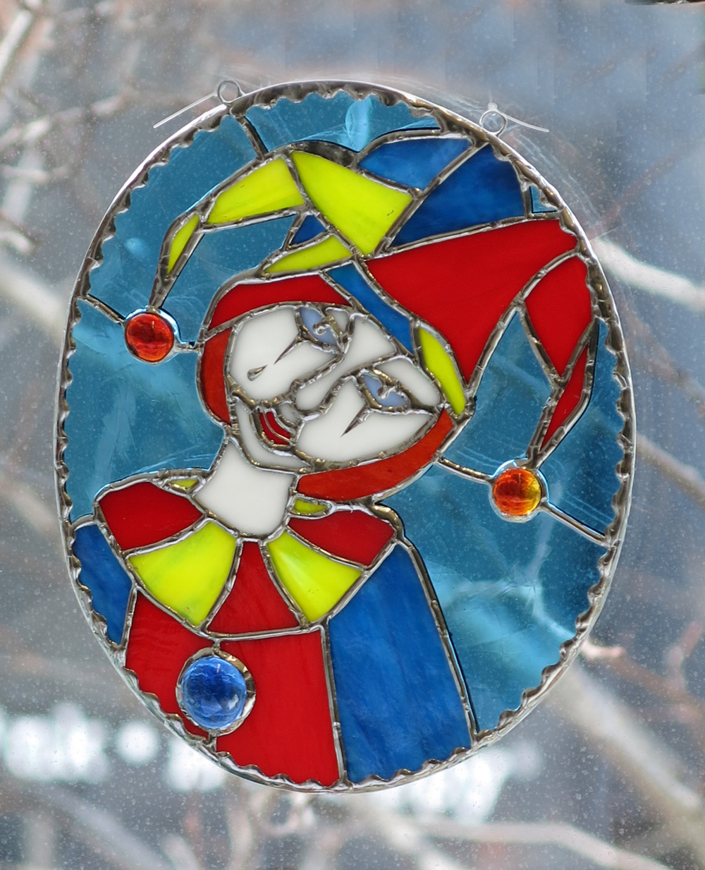 Stained Glass Clown