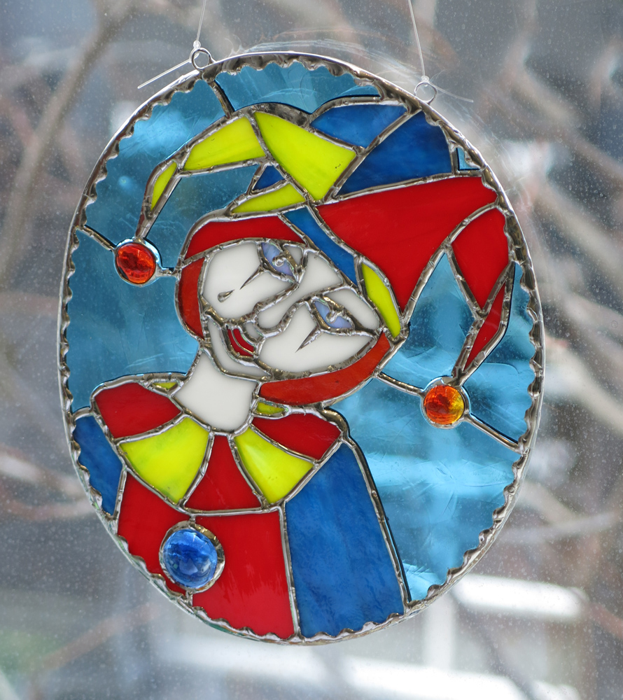 Stained Glass Clown