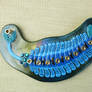 Opabinia Menorah Fused Glass