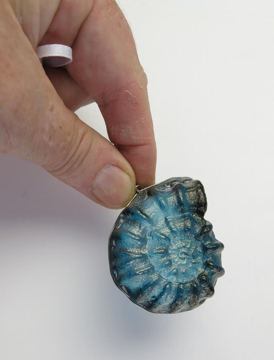 Ammonite Cast Glass Ornament