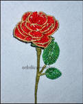 French Beaded Rose by Natalie526