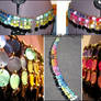 Rainbow Mussel Shell Belt