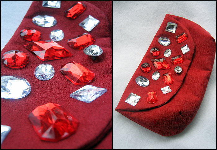 Red Rhinestone Clutch