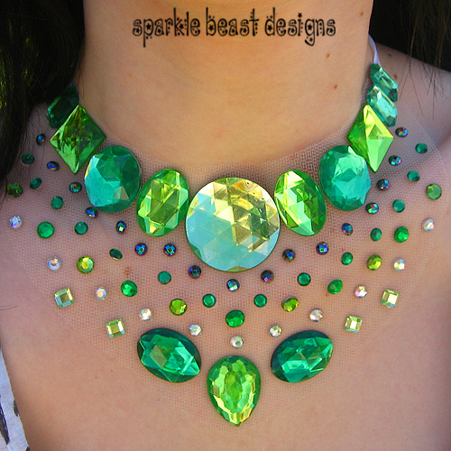 Green Rhinestone Speckle