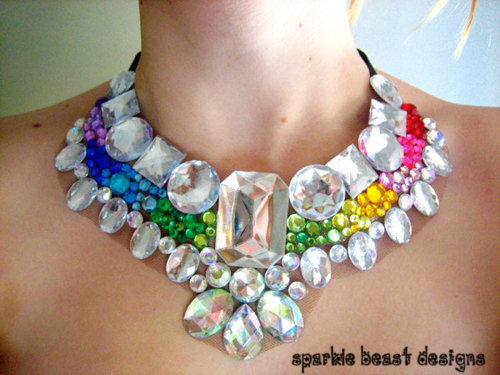 Rainbow Statement Necklace