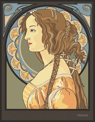 Simonetta art nouveau by rosarija
