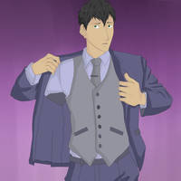 Bertholdt in a Suit