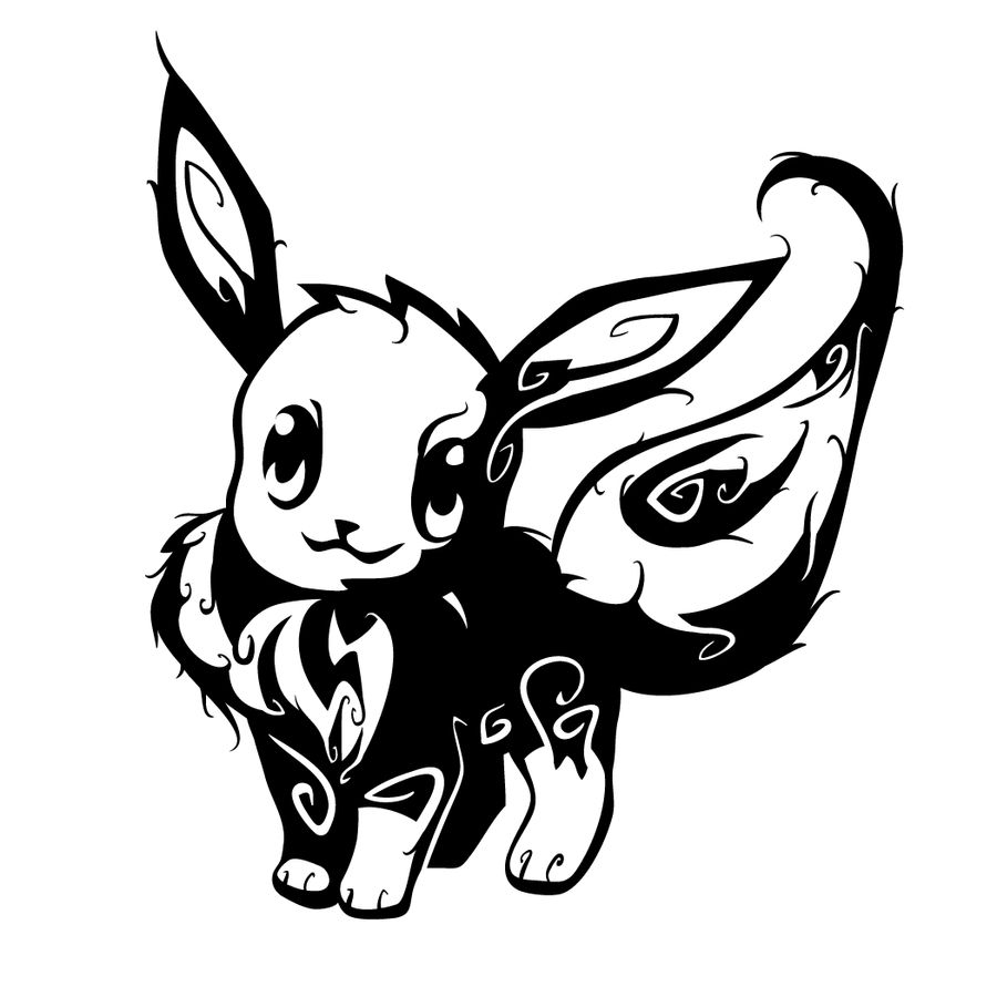 Tribal Eevee Tattoo by oykawoo on DeviantArt