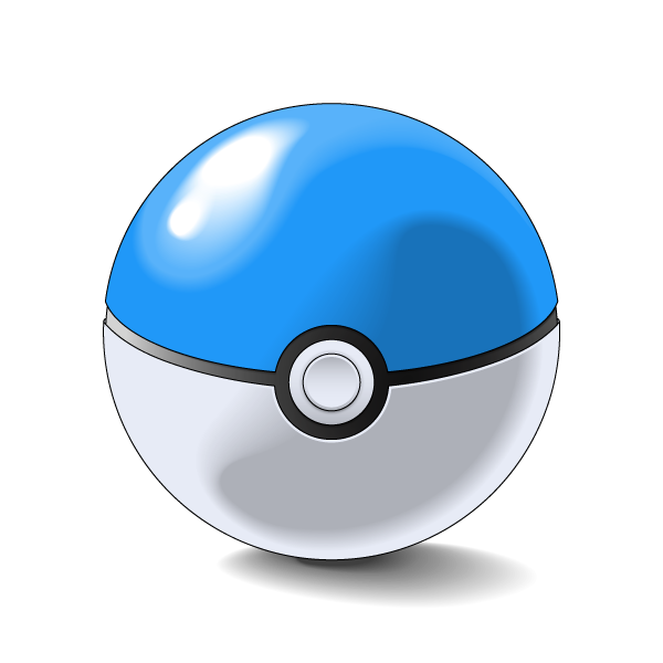 Blue Pokeball by oykawoo on DeviantArt