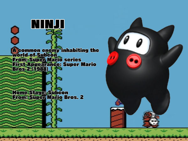 Ninji Hakkun Super mario Bros. 2 character. by YugamuNeko on DeviantArt