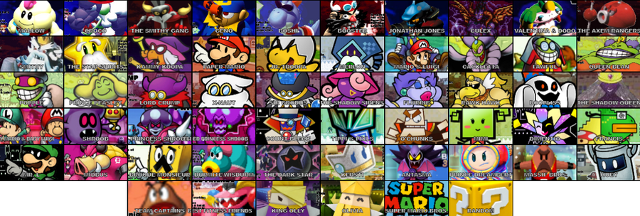 Mario RPG Roster by prastarkeepers on DeviantArt