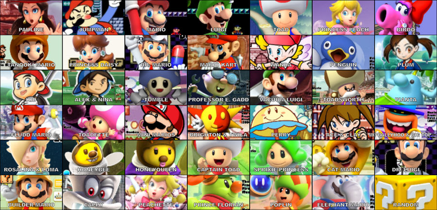 Mario Hero Roster by prastarkeepers on DeviantArt