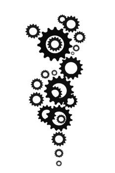 Gears+Cogs Tattoo Design