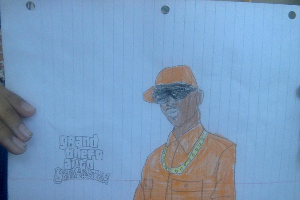 My Drawing Of Carl Johnson Cj From Gta Sa By Zindrenthecoolguy137 On Deviantart My Drawing Of Carl Johnson Cj From Gta Sa By Zindrenthecoolguy137 On Deviantart