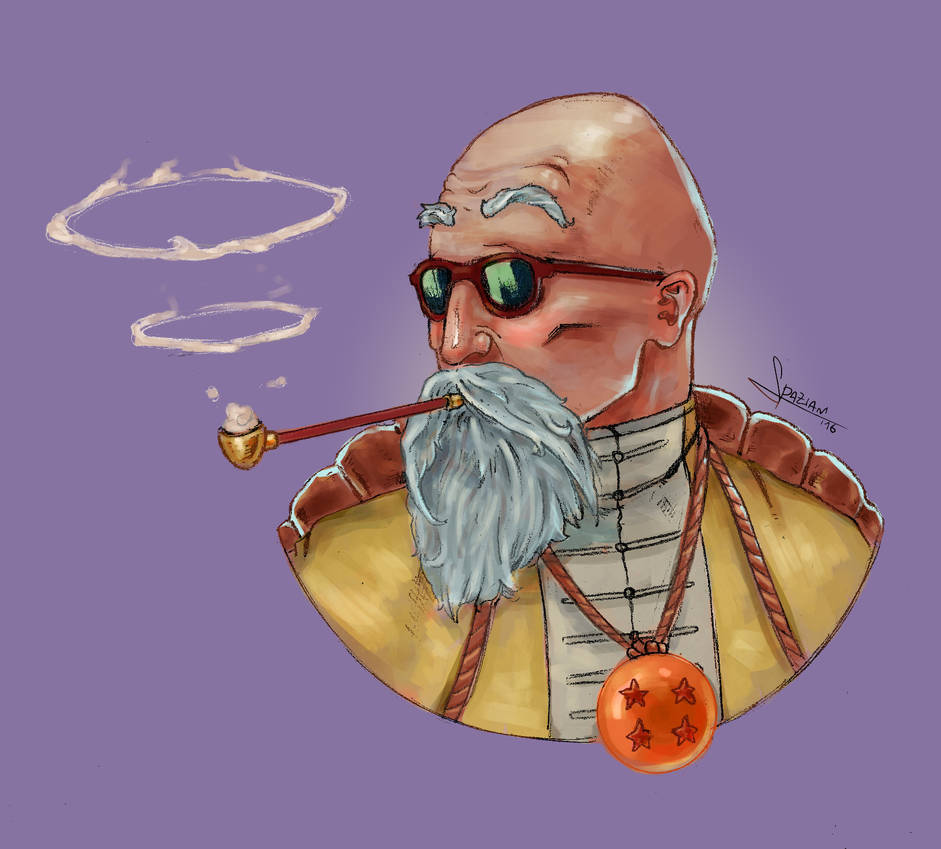 Master Roshi, from Dragon Ball Z by StefanoSpaziani on DeviantArt