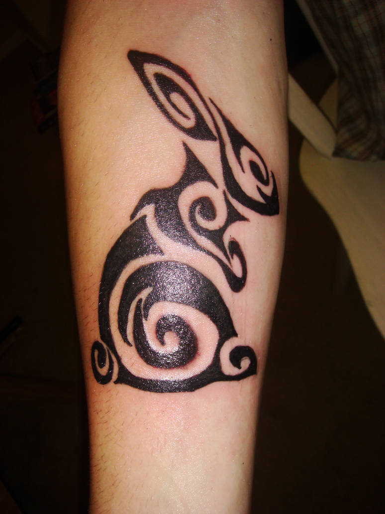 Tribal bunny tattoo by ErikaJade on DeviantArt