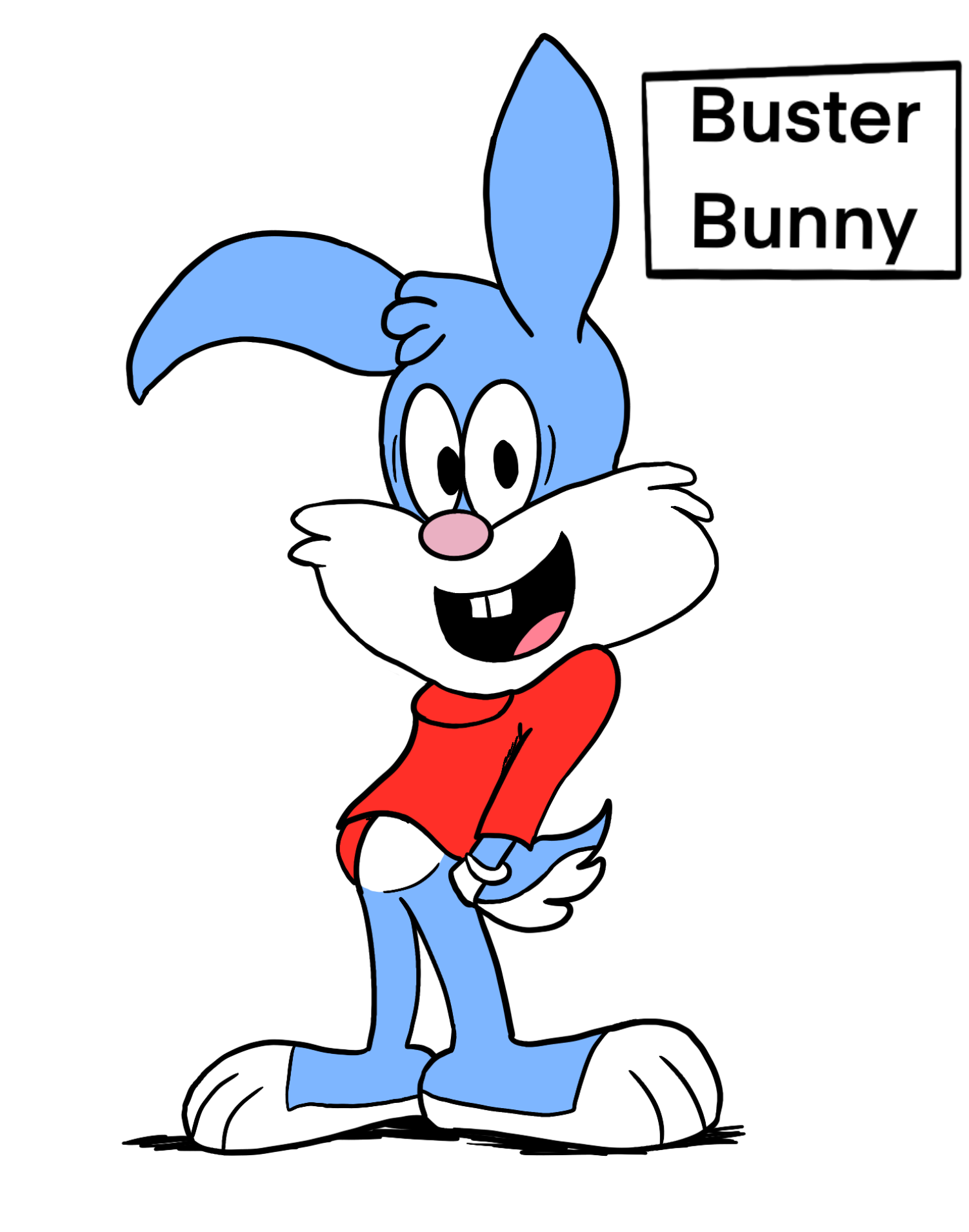 Buster Bunny in LH style Commission by LordShrekzilla20 on DeviantArt