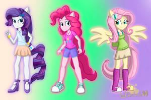 EG/MV: Rarity, Pinkie Pie, and Fluttershy