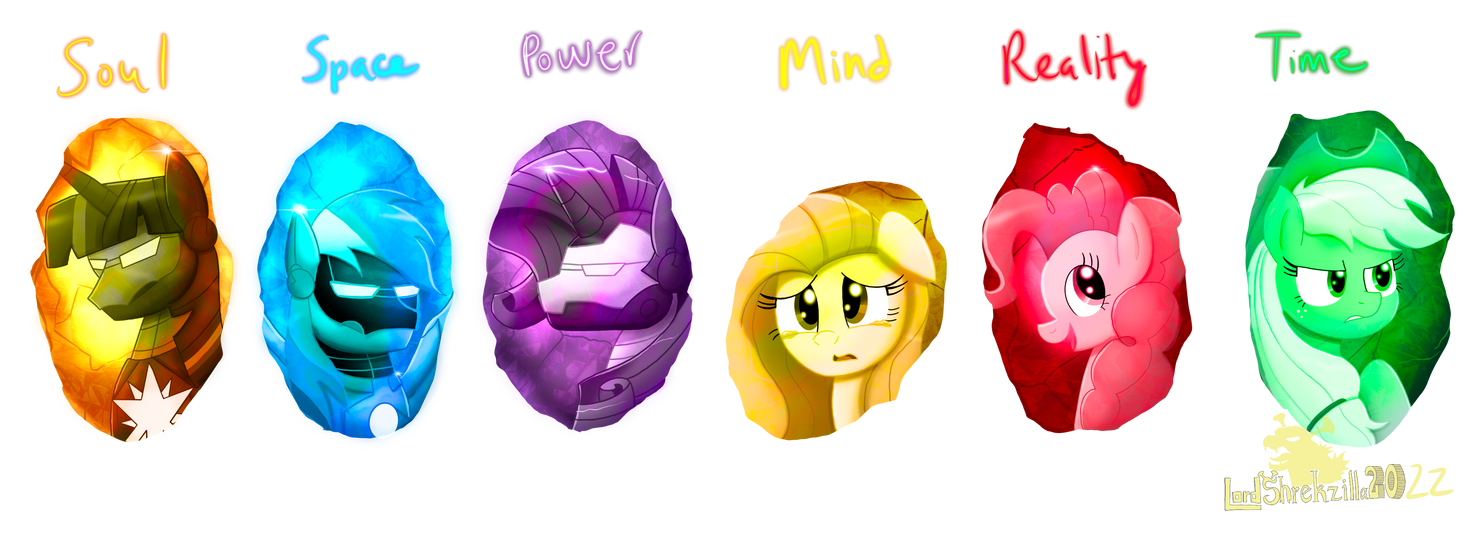 Mane 6 + Infinity Stones by LordShrekzilla20 on DeviantArt