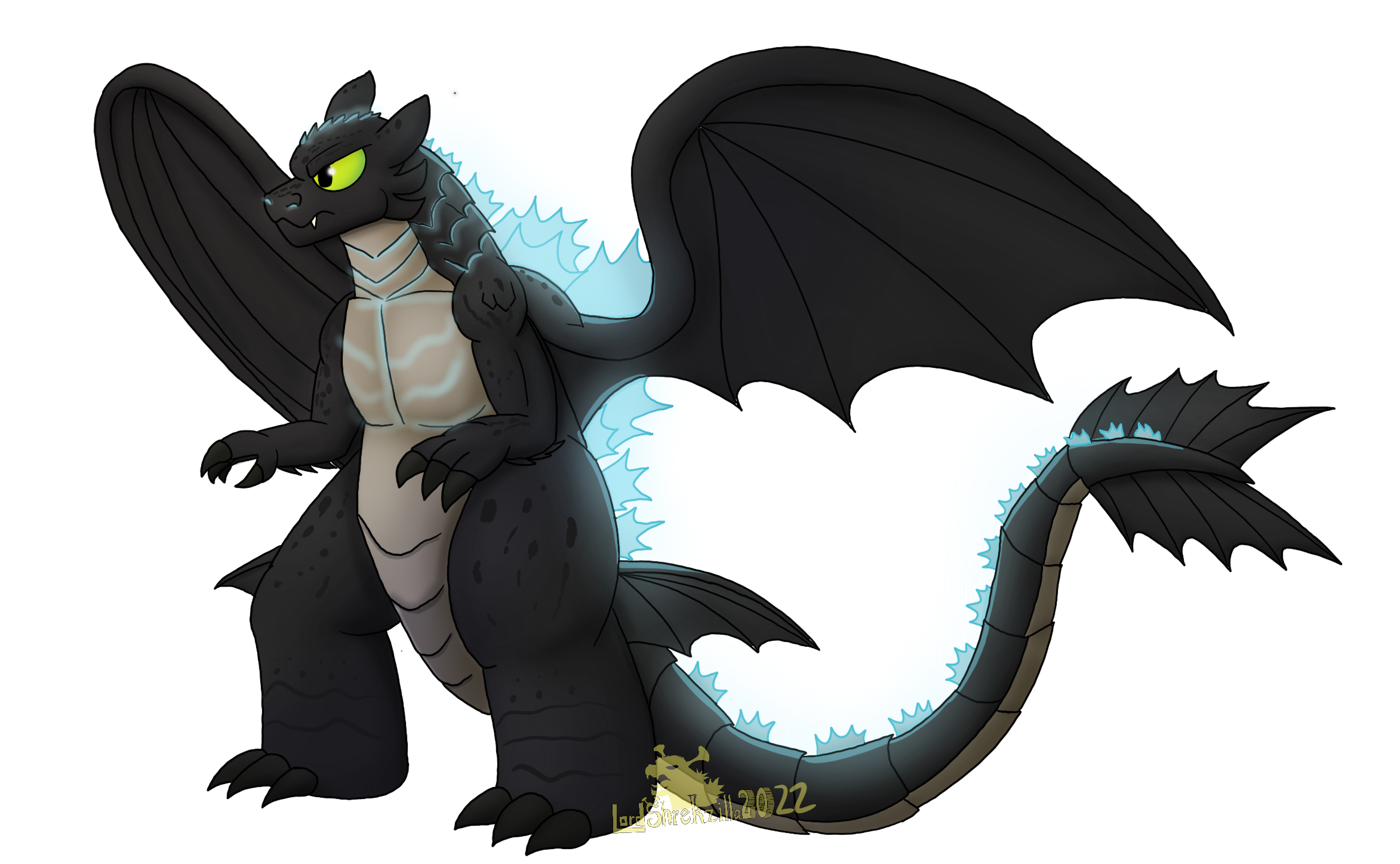 Toothless Combo Toothless X Godzilla Hybrid: OceanFire0201 by LordShrekzilla20 on ...