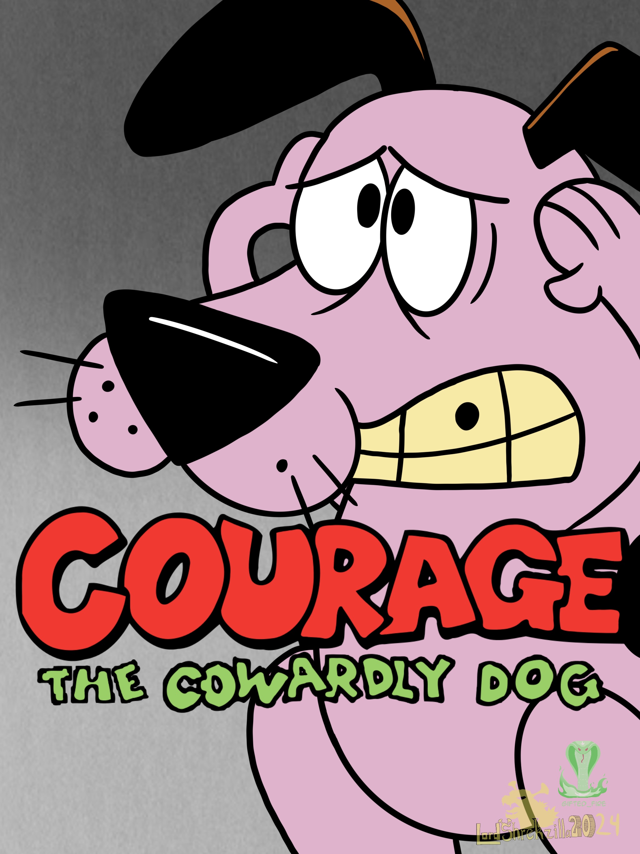 Courage In The Loud House Style Commission by LordShrekzilla20 on ...