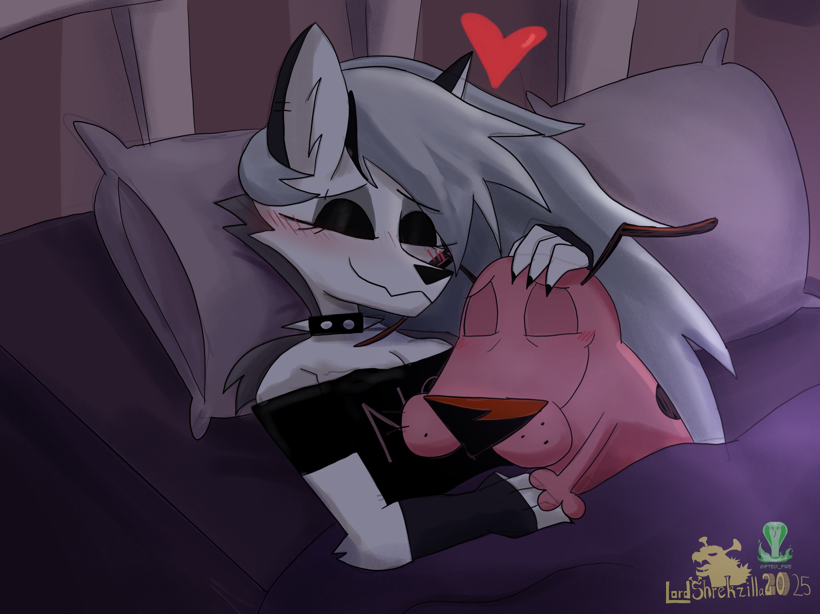 Loona Sleep Loona and Courage Sleeping by LordShrekzilla20 on DeviantArt