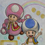 Blue Toad and Toadette