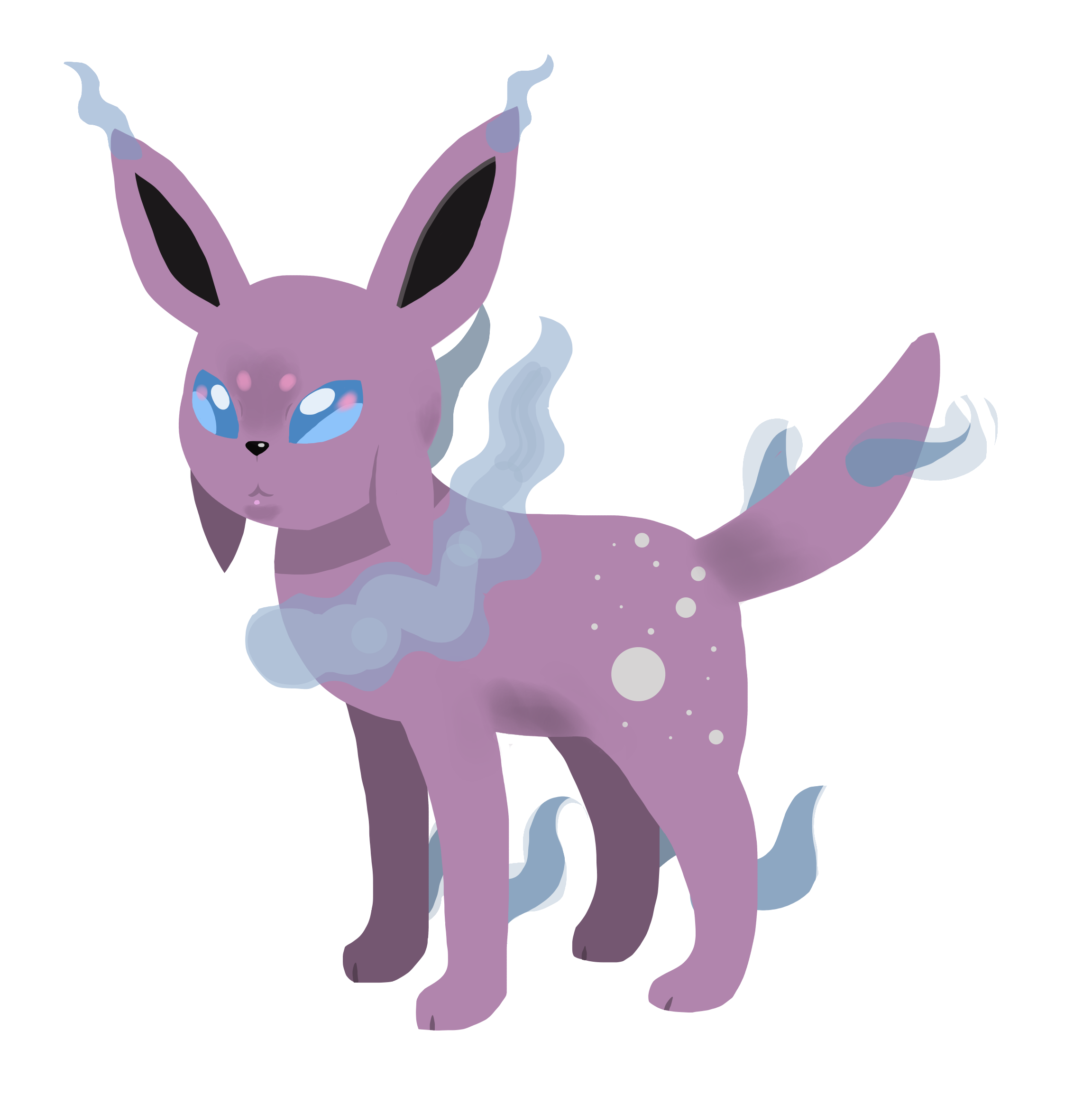 Ghost Evolution Eeveelution Ghost type by xSelewex on DeviantArt