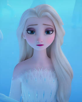 Elsa looks disappointed