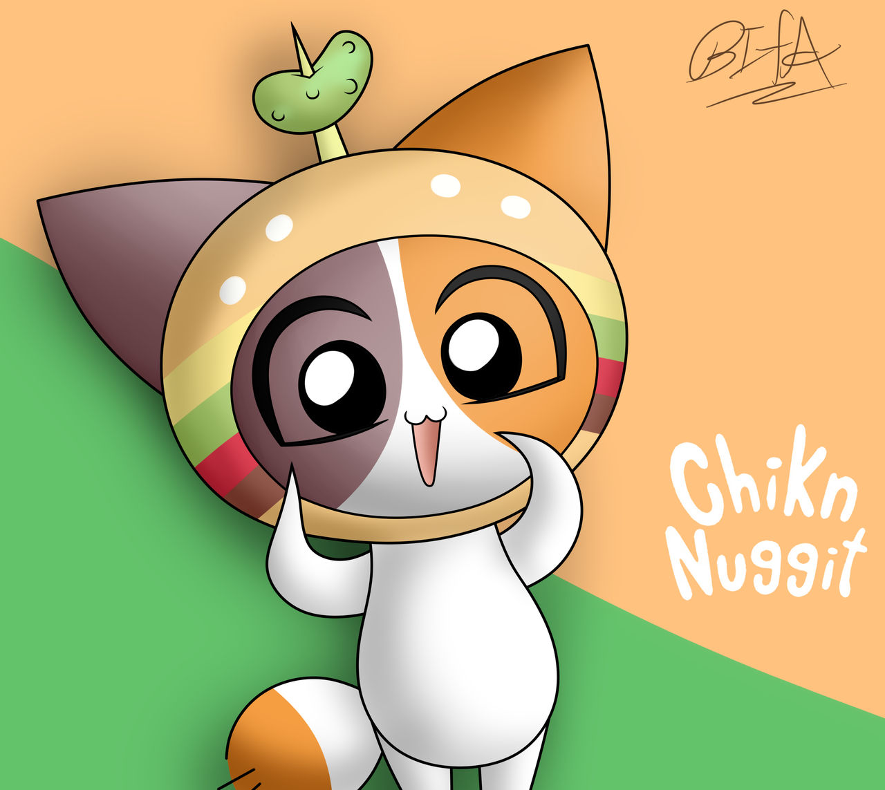 Cheezborger - Chikn Nuggit (by BIfA) by BasedtrovertArtist on DeviantArt