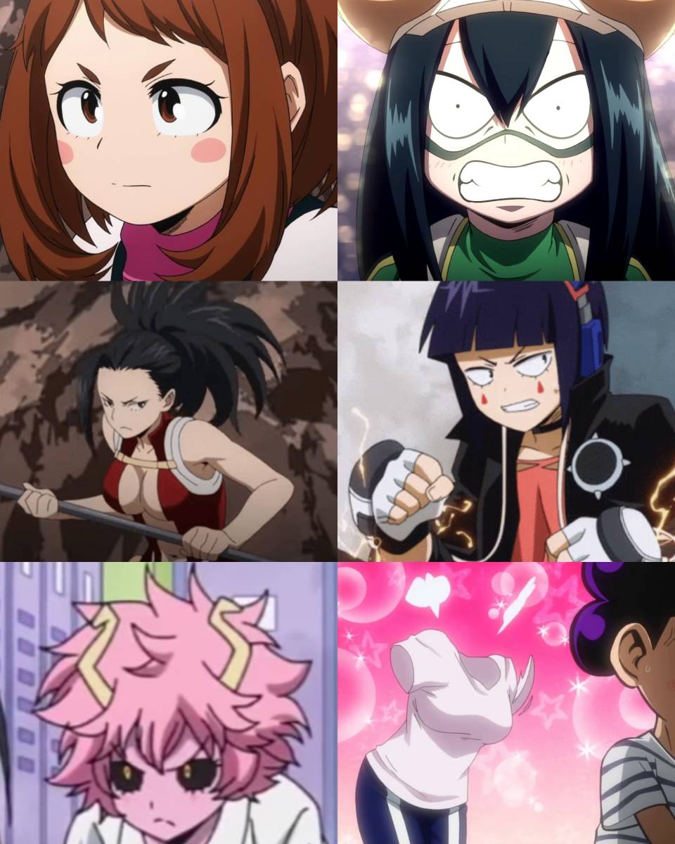 images Bnha Female Characters Class 1A my hero academia class 1a girls argue