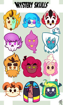 Mystery Skulls Character Icons