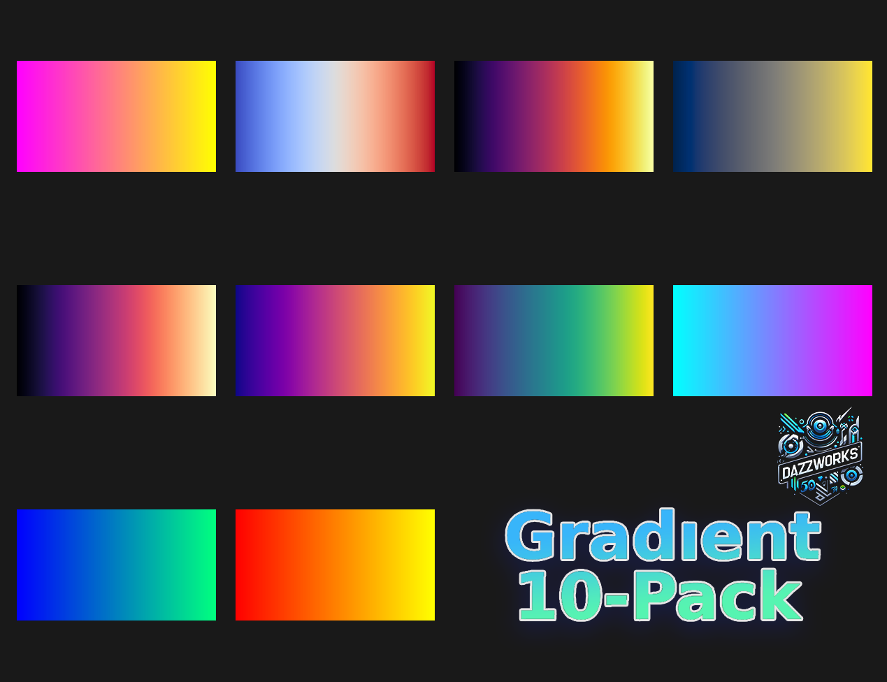 Gradient Color Deviantart Gradient 10-Pack Freebie! by DAZcharm on DeviantArt