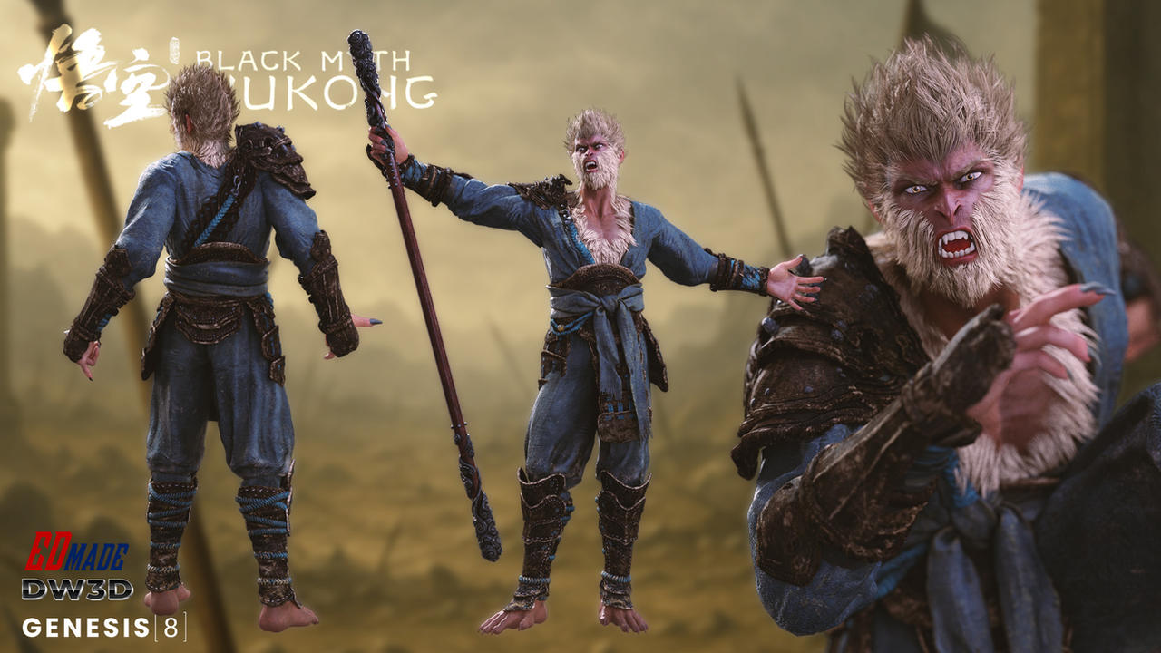 Project Wukong for G8M - Full Character Freebie