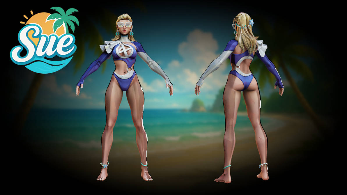 Marvel Rivals Invisible Woman (Azure Shade) by DAZcharm on DeviantArt